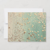 Glittery Stardust auf Green Aquamarin Ankündigung (Rückseite)