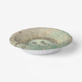 Glittery Stardust zum Aquamarinen Grünbuch Pappteller (Gewinkelt)