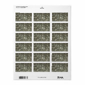 Glittery Stars Adressaufkleber (Vorne)