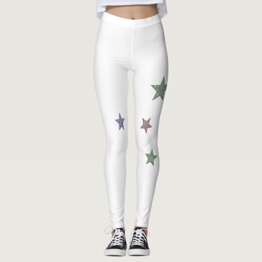 Glittery Stars Leggings (Vorderseite)