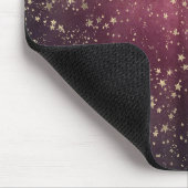 Glittery Stars Lila Sinti und Roma Angesagt Scarf Mousepad (Ecke)