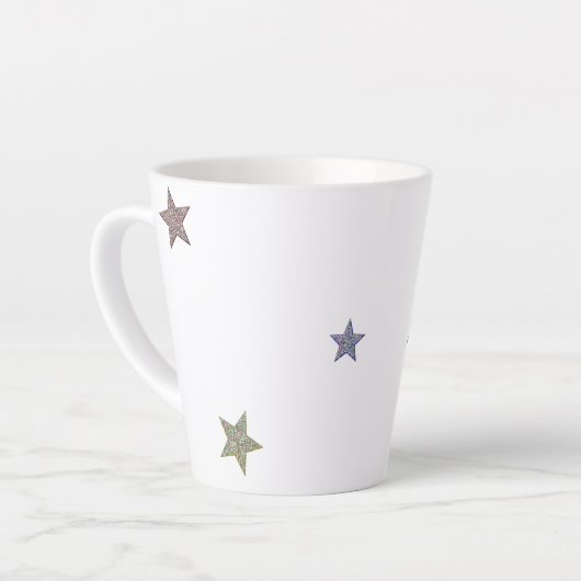 Glittery Stars Milchtasse (Linke Ecke)