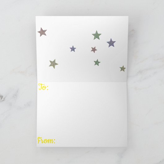 Glittery Stars Weihnachten (Innenseite)