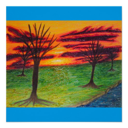 Glittery Sunset Perfect Poster (Vorderseite)