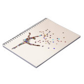 Glittery Tänzer Notizblock (Linke Seite)