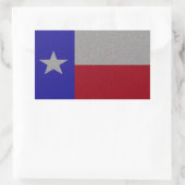 Glittery Texas Flag Rechteckiger Aufkleber (Tasche)