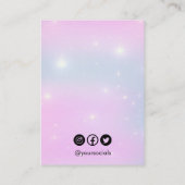 Glittery Trendy Earring Display Card Visitenkarte (Rückseite)