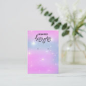 Glittery Trendy Earring Display Card Visitenkarte (Stehend Vorderseite)