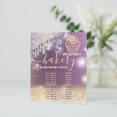 Glittery Tropfens cupcake Koch Skript-Bäckerei (Stehend Vorderseite)