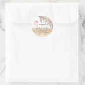 Glittery Tropfens cupcake Koch Skript-Bäckerei Runder Aufkleber (Tasche)