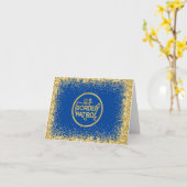 Glittery U.S. Border Patrol Logo Weihnachtskarte Karte (Gelbe Blume)