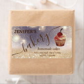 Glittery Vintag cupcake Koch Skriptbacken (Insitu)