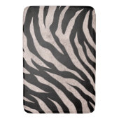Glittery Zebra Stripes Pattern Badematte (Vorderseite Vertikal)