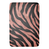 Glittery Zebra Stripes Pattern Badematte (Vorderseite Vertikal)