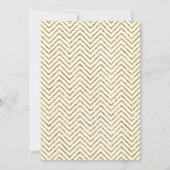 Glittery Zickzack | Brautparty-Einladung Einladung (Rückseite)