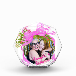 Glitting Pink Ribbon Weihnachtsgebäck Foto