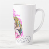 Glitting Pink Ribbon Weihnachtsgebäck Foto Milchtasse (Rechts)