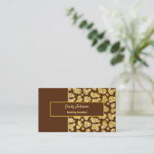 Glitting Style Business Card Visitenkarte (Stehend Vorderseite)