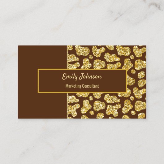 Glitting Style Business Card Visitenkarte (Vorderseite)