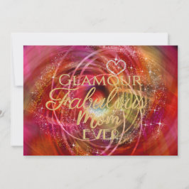 Glitttering Fabulous Mama Card Feiertagskarte