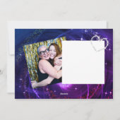 Glitttering Fabulous Mama Lila Blue Feiertagskarte (Rückseite)