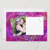 Glitttering Fantastische Mama Magenta Card Feiertagskarte (Rückseite)