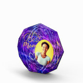 Glitttering mein Foto Beste Mama Lila (Rechts)