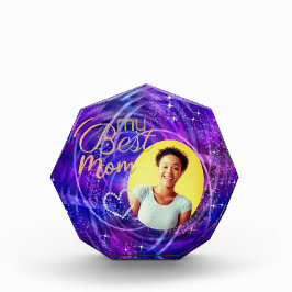 Glitttering mein Foto Beste Mama Lila