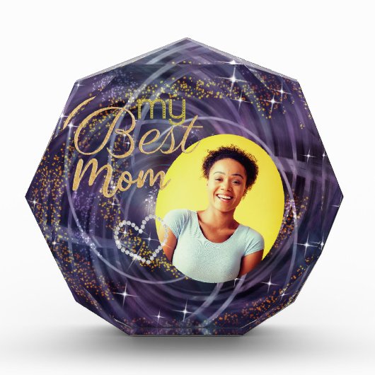 Glitttering mein Foto der besten Mama (Vorderseite)