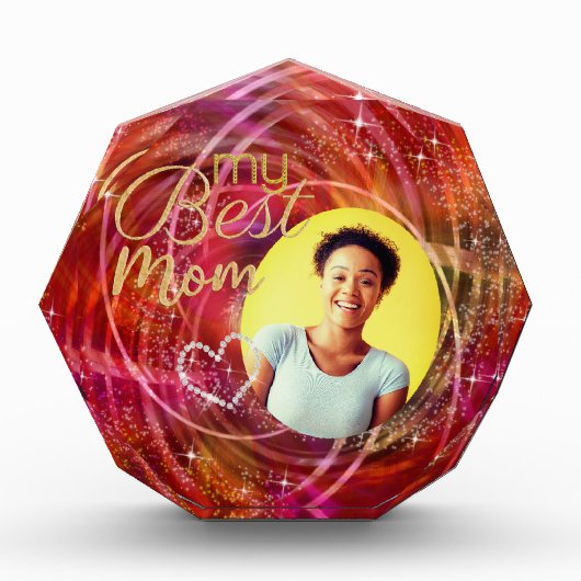 Glitttering mein Foto der besten Mama (Vorderseite)