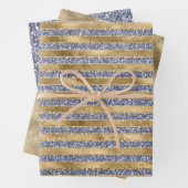 Glitz Alte Lila Glitzer Geschenkpapier Set (Beispiel)