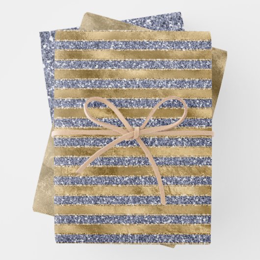 Glitz Alte Lila Glitzer Geschenkpapier Set (Beispiel)