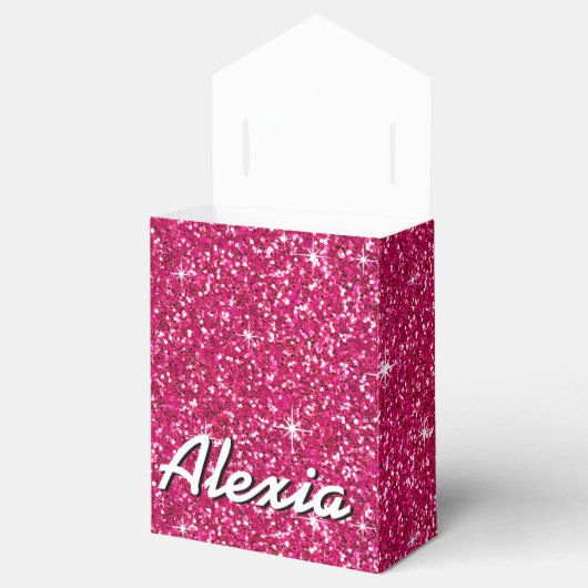 Glitz Bling Glitzer Sparkle | Fuchsia Geschenkschachtel (Geöffnet)