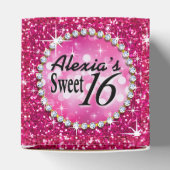 Glitz Bling Glitzer Sparkle | Fuchsia Geschenkschachtel (Oben)