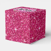 Glitz Bling Glitzer Sparkle | Fuchsia Geschenkschachtel (Rückseite)