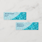 Glitz Blue Curve Visitenkartenmagazin Mini Visitenkarte (Vorne/Hinten)