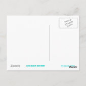 Glitz Blue 'STAR' Postkarte (Rückseite)