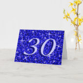 Glitz Dark Blue "Age"-Kartenband Karte (Gelbe Blume)