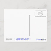 Glitz Dark Blue 'STAR' Postkarte (Rückseite)