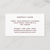 Glitz deckt mehrfarbiges weißes Rechteck mit Visitenkarte (Rückseite)