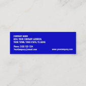 Glitz dunkelblaue "VIP-DURCHLAUF" Visitenkarte (Rückseite)