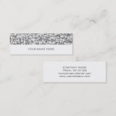 Glitz dünnes Weiß "der silbernen" Visitenkarte (Vorne/Hinten)
