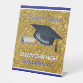 Glitz! Fun, Custom Graduation Party Sockelschild (Vorderseite)