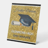 Glitz! Fun, Custom Graduation Party Sockelschild (Vorderseite)
