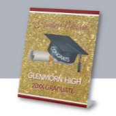 Glitz! Fun, Custom Graduation Party Sockelschild