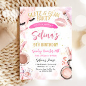 Glitz Glam Glamour Wellness-Center Party Girl Make Einladung