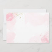 Glitz Glam Glamour Wellness-Center Party Pink Make Einladung (Rückseite)