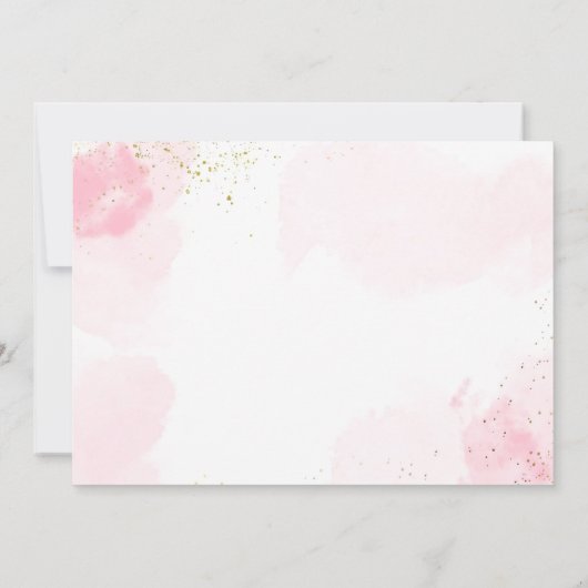 Glitz Glam Glamour Wellness-Center Party Pink Make Einladung (Rückseite)