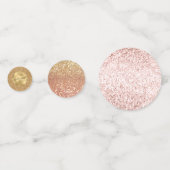 Glitz Glam Glitzer Sparkle Personalisiert Konfetti (Rückseiten)