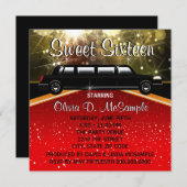 Glitz Glamour Red Carpet Movie Star Einladungen (Vorne/Hinten)